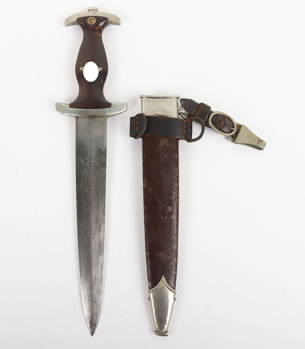 #17 – Rare Third Reich SA (Sturmabteilung) Dagger with Full Ernst Röhm Dedication by C Linder, Solingen Merscheid