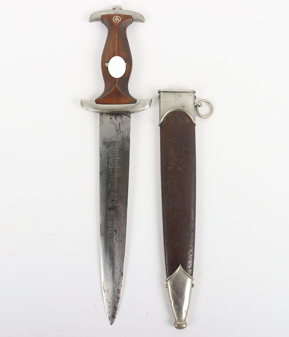 #18 – Third Reich SA (Sturmabteilung) Dagger with Shooting Prize Dedication by August Bickel