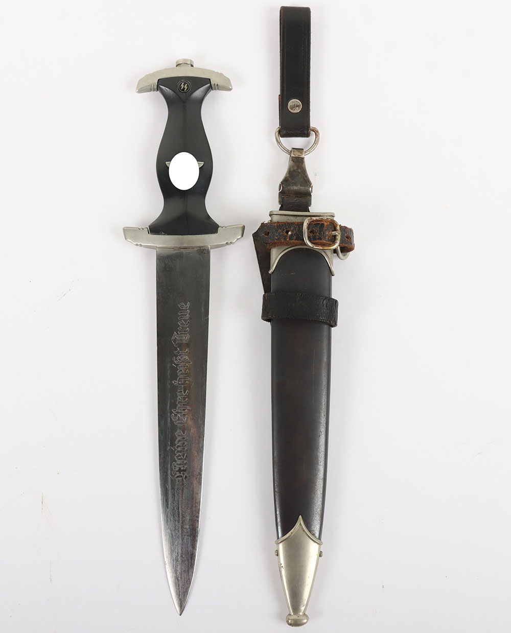 #41 – Rare Third Reich SS (Schutzstaffel) Heinrich Himmler Dedication Dress Dagger by Carl Eickhorn, Solingen