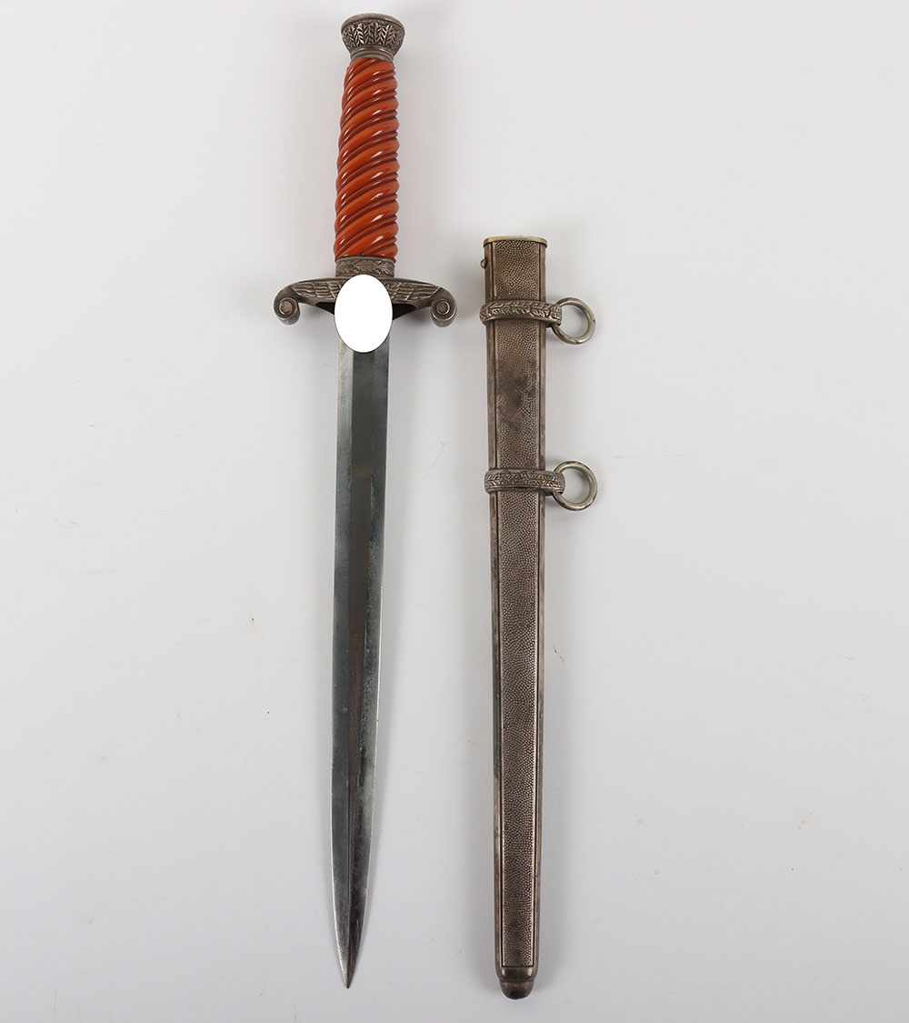 #66 – WW2 German Army Officers Dagger by Ernst Pack & Sohne with Personalised Initials to the Cross Guard