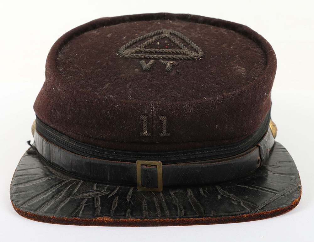 #100 – US CIVIL WAR PERIOD UNION MILITIA KEPI OR POSSIBLY FRATERNAL,