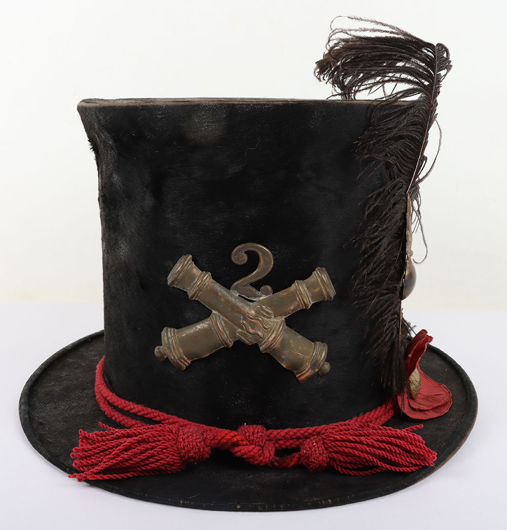 #102 – US CIVIL WAR PERIOD UNION MILITA ARTILLEY TOP HAT