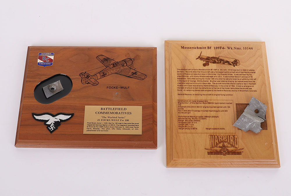 #186 – 2 WARBIRD PLAQUES