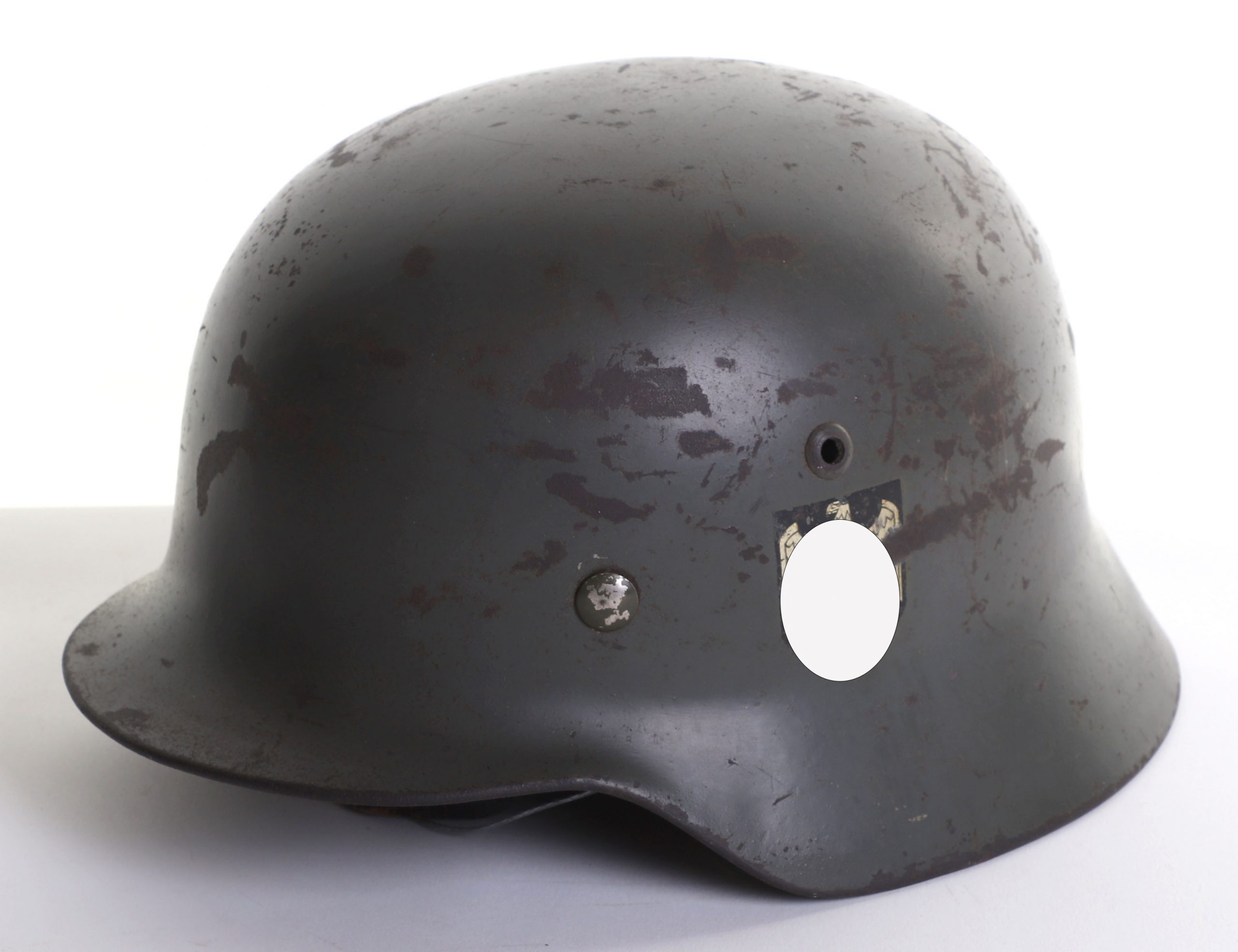 #221 – WWII GERMAN HEER M-35 DOUBLE-DECAL HELMET