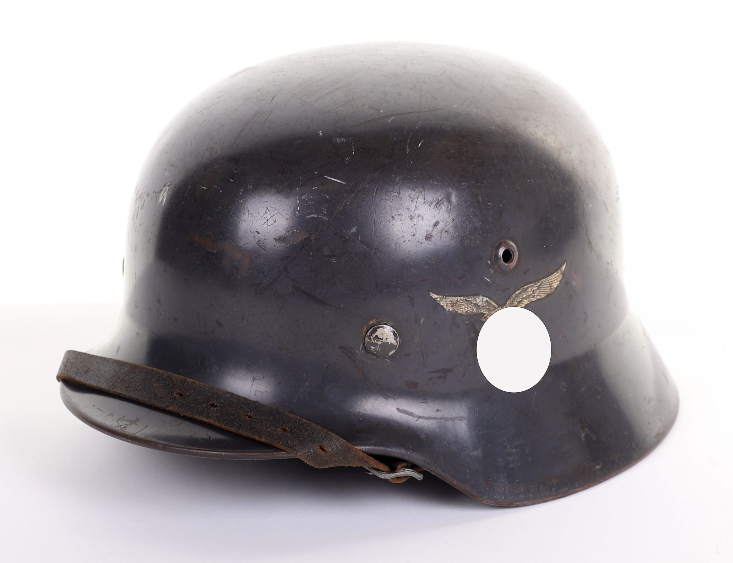 #222 – WWII GERMAN LUFTWAFFE M-35 DOUBLE-DECAL HELMET