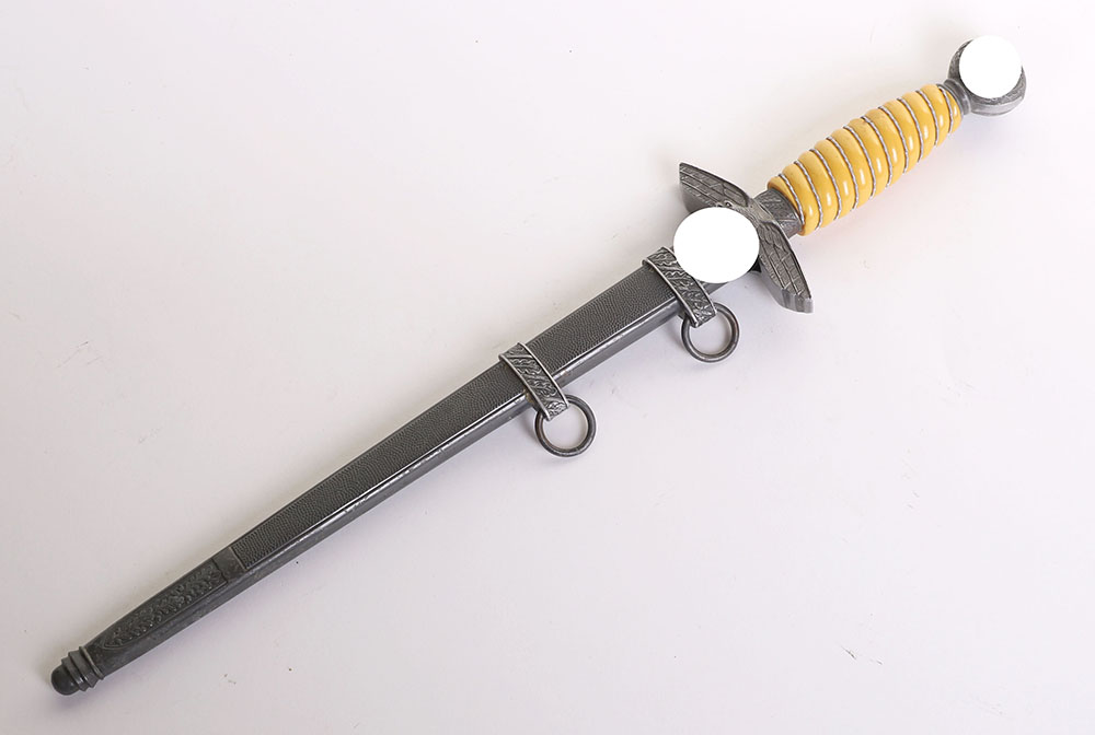 #238 – WW2 GERMAN LUFTWAFFE 2ND MODEL OFFICERS DRESS DAGGER BY WKC