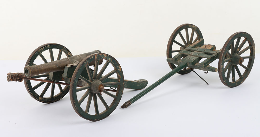 #27 – TOY CANNON & LIMBER, APPEARS TO BE A 12 POUND NAPOLEAN