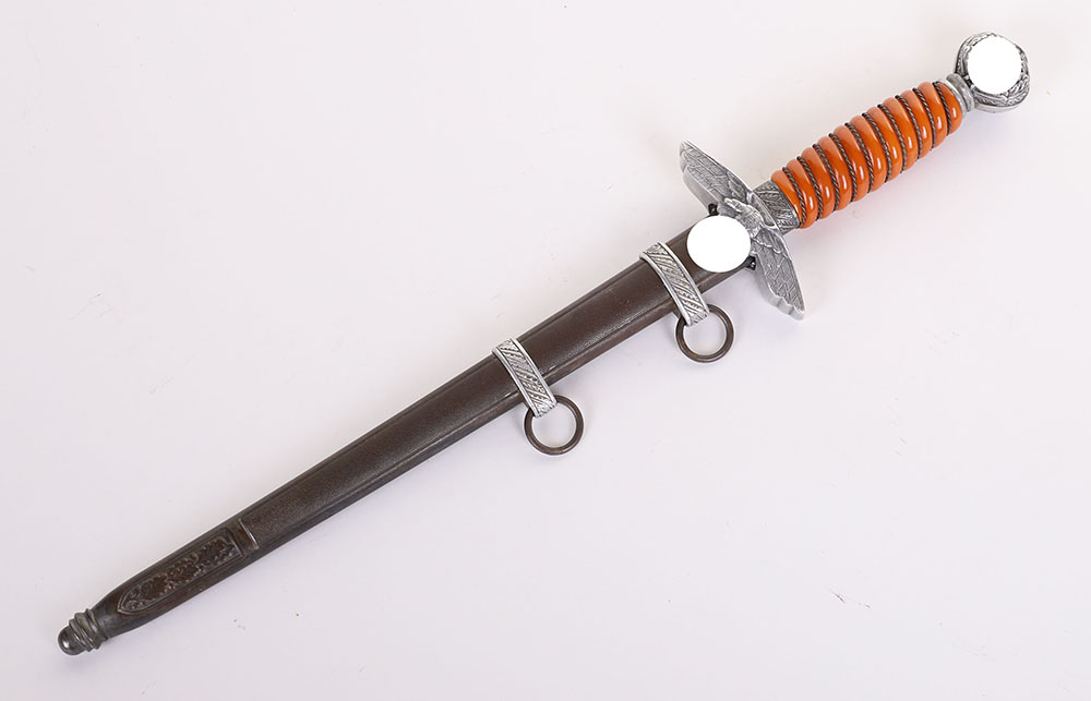 #274 – THIRD REICH LUFTWAFFE 2ND PATTERN DRESS DAGGER BY ALCOSO, SOLINGEN