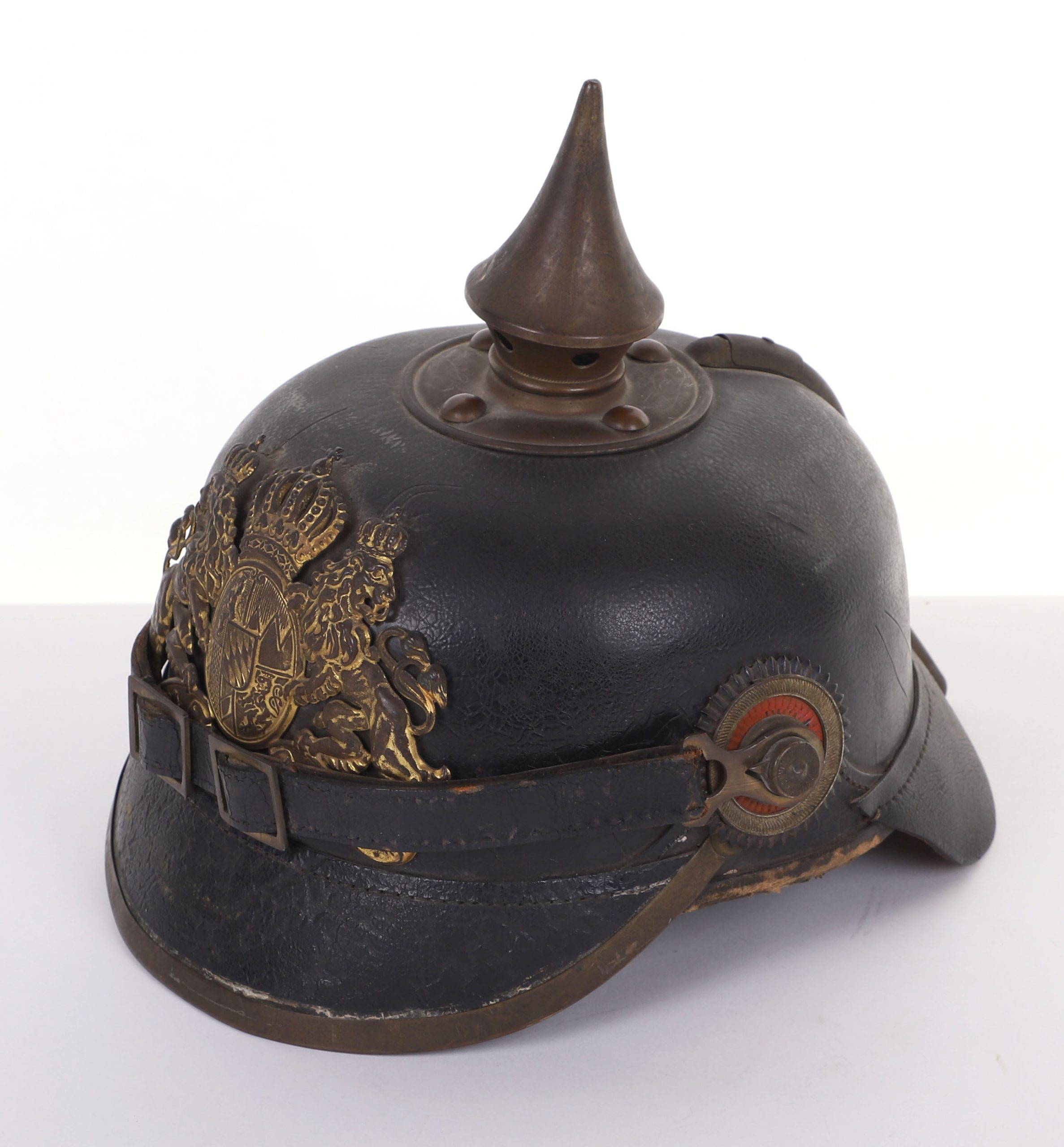 #280 – WW1 GERMAN BAVARIAN OTHER RANKS PICKELHAUBE