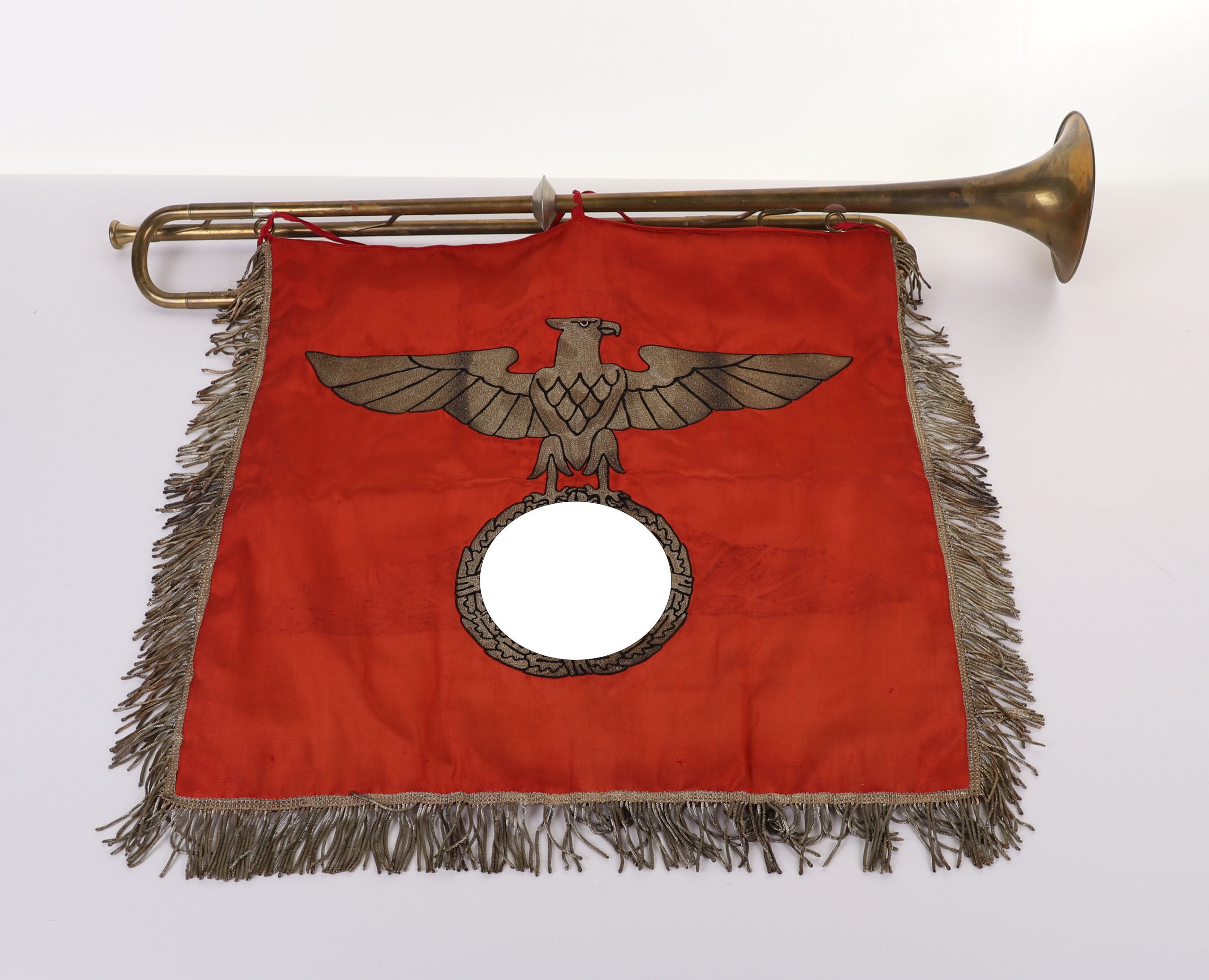 #297 – THIRD REICH SA (STURMABTEILUNG) TRUMPET BANNER