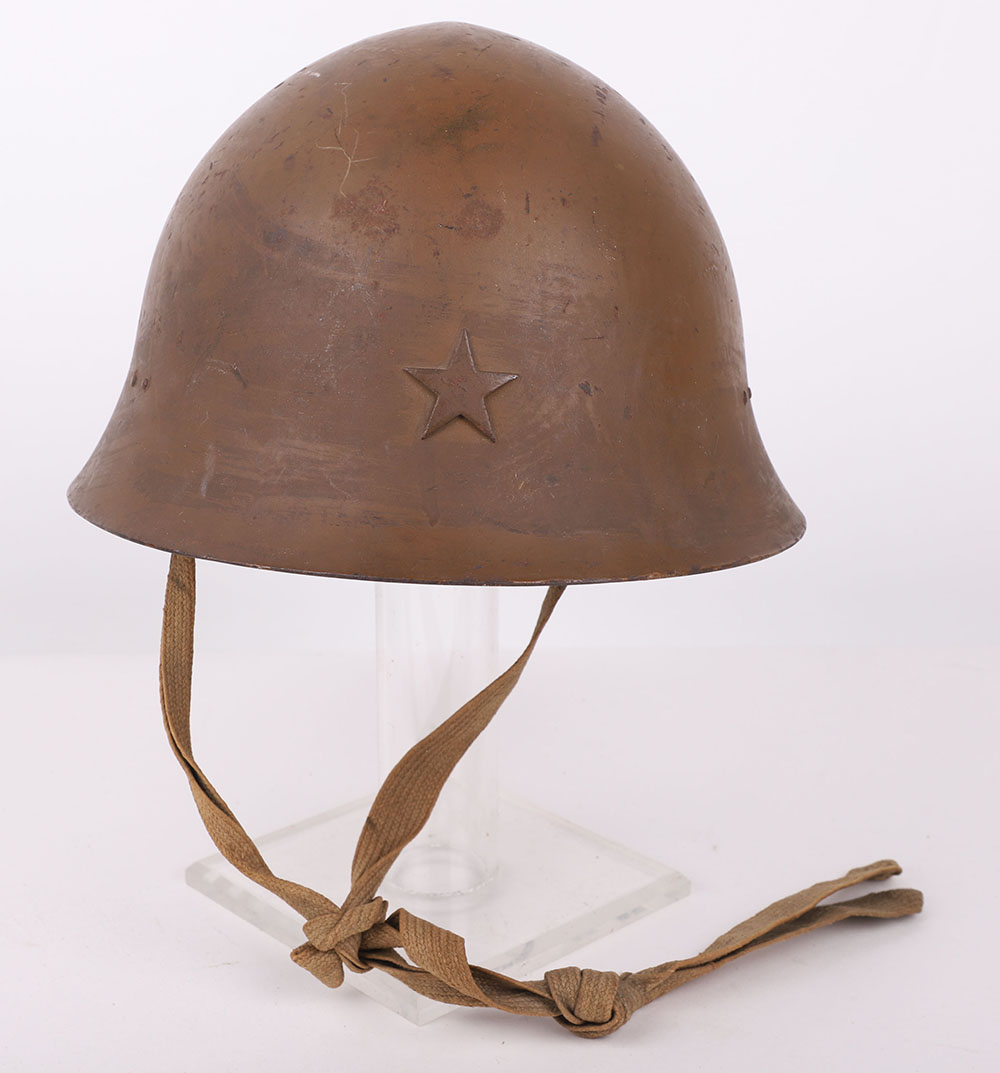 #381 – WW2 JAPANESE TYPE 90 INFANTRY STEEL COMBAT HELMET