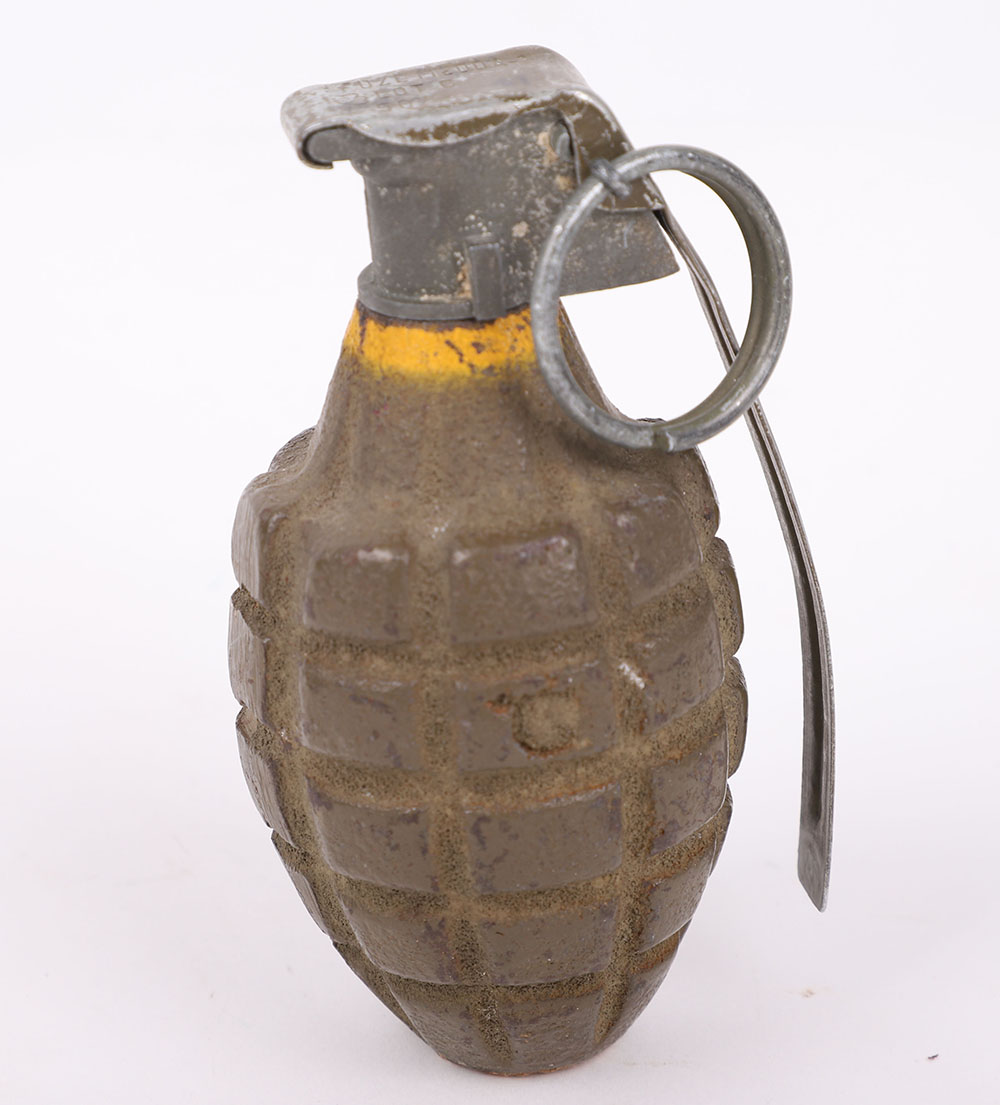 #392 – INERT WW2 AMERICAN PINEAPPLE FRAGMENTATION GRENADE