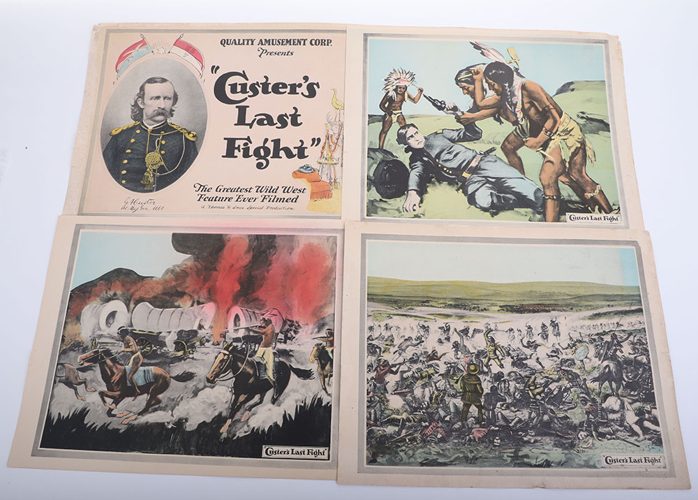 #402 – 8X THEATRE CARDS FOR CUSTER’S LAST FIGHT