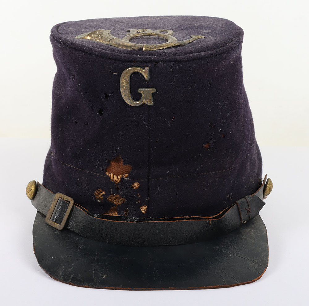 #78 – US CIVIL WAR PERIOD UNION BUMMERS CAP W/ A VERBAL ID TO A GETTYSBURG VETERAN,