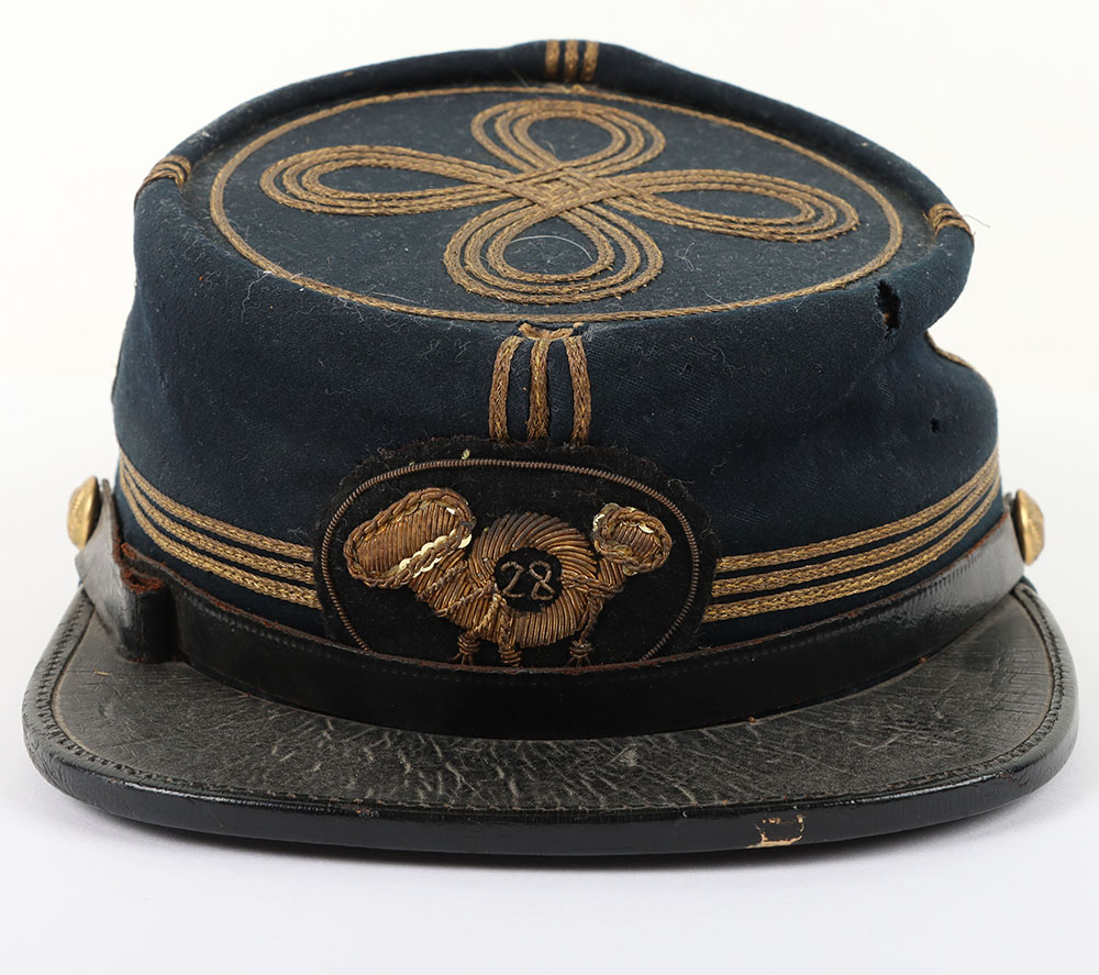 #95 – US CIVIL WAR PERIOD UNION CHAUSSER CAP, INFANTRY OFFICER