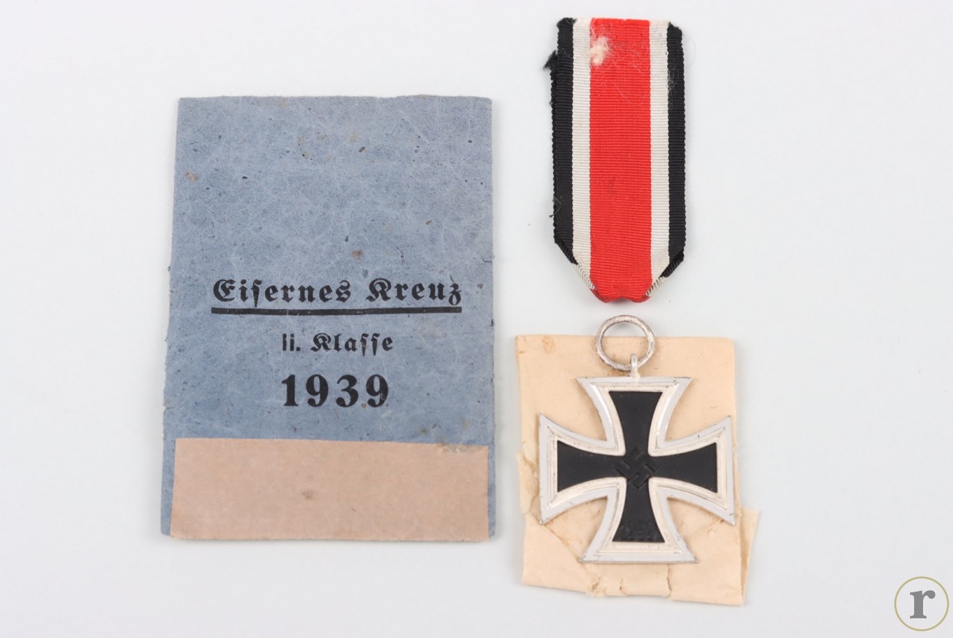 #74-1320 – 1939 Iron Cross 2nd Class ‘100’ Wächtler & Lange with bag