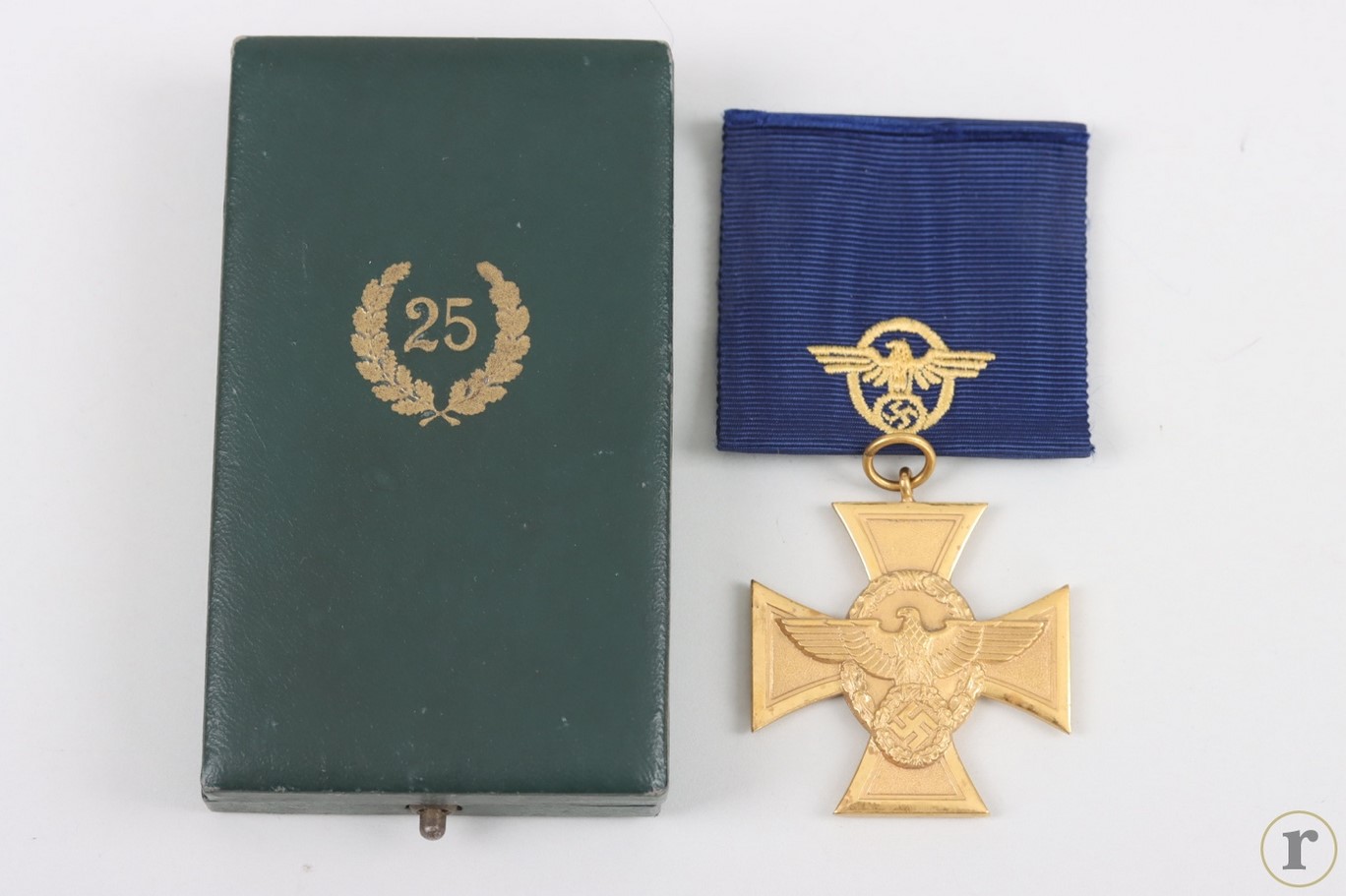 #74-1627 – Cased Police Long Service Award 1st Class for 25 years