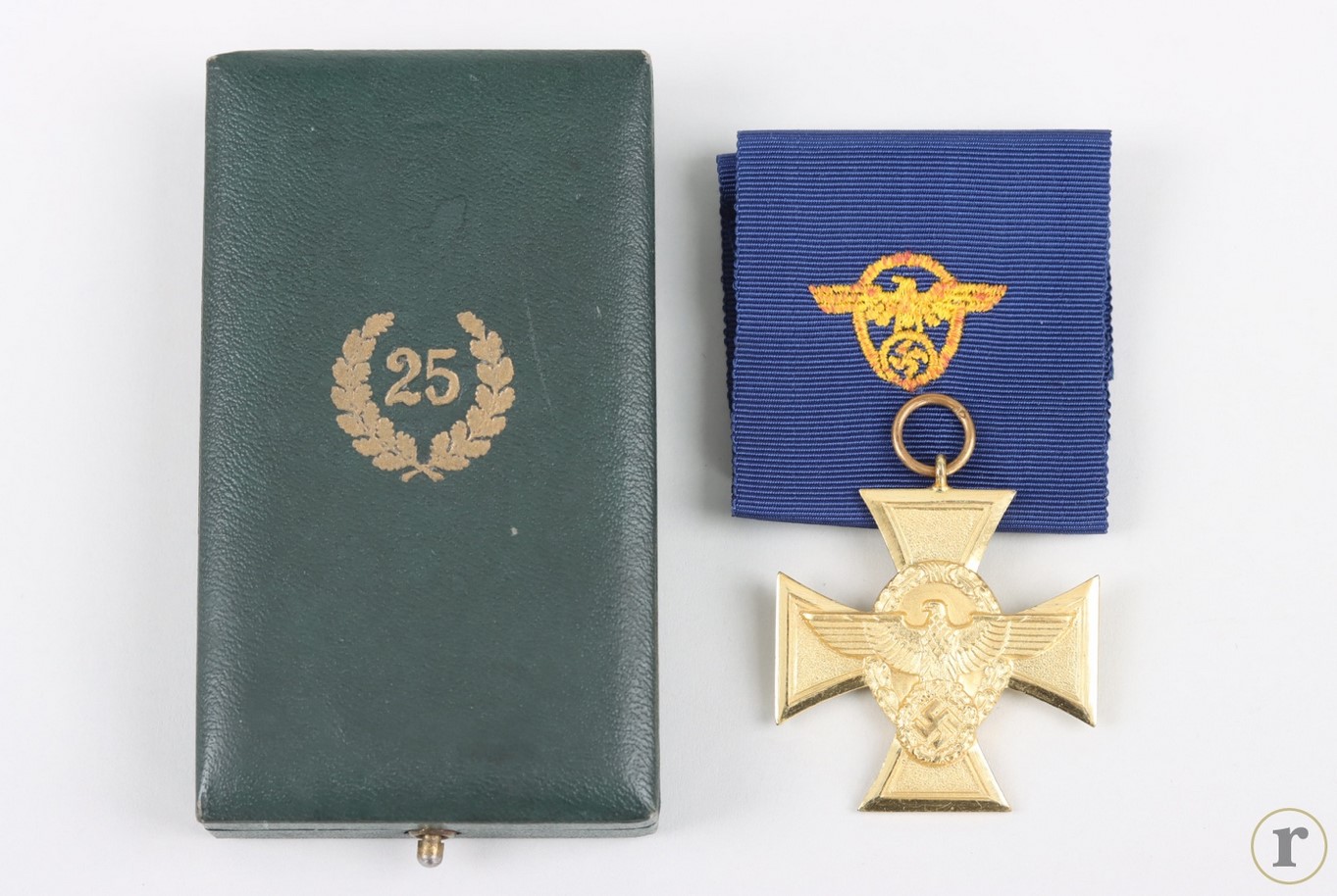 #74-1629 – Cased Police Long Service Award 1st Class for 25 years