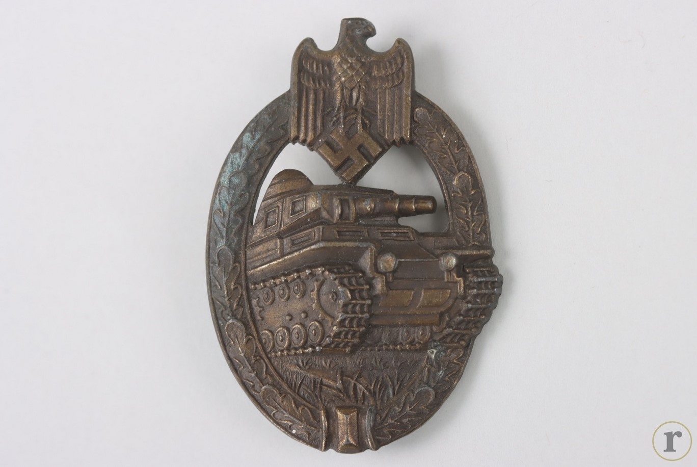 #75-1571 – Tank Assault Badge in Bronze ‘A. Scholze’