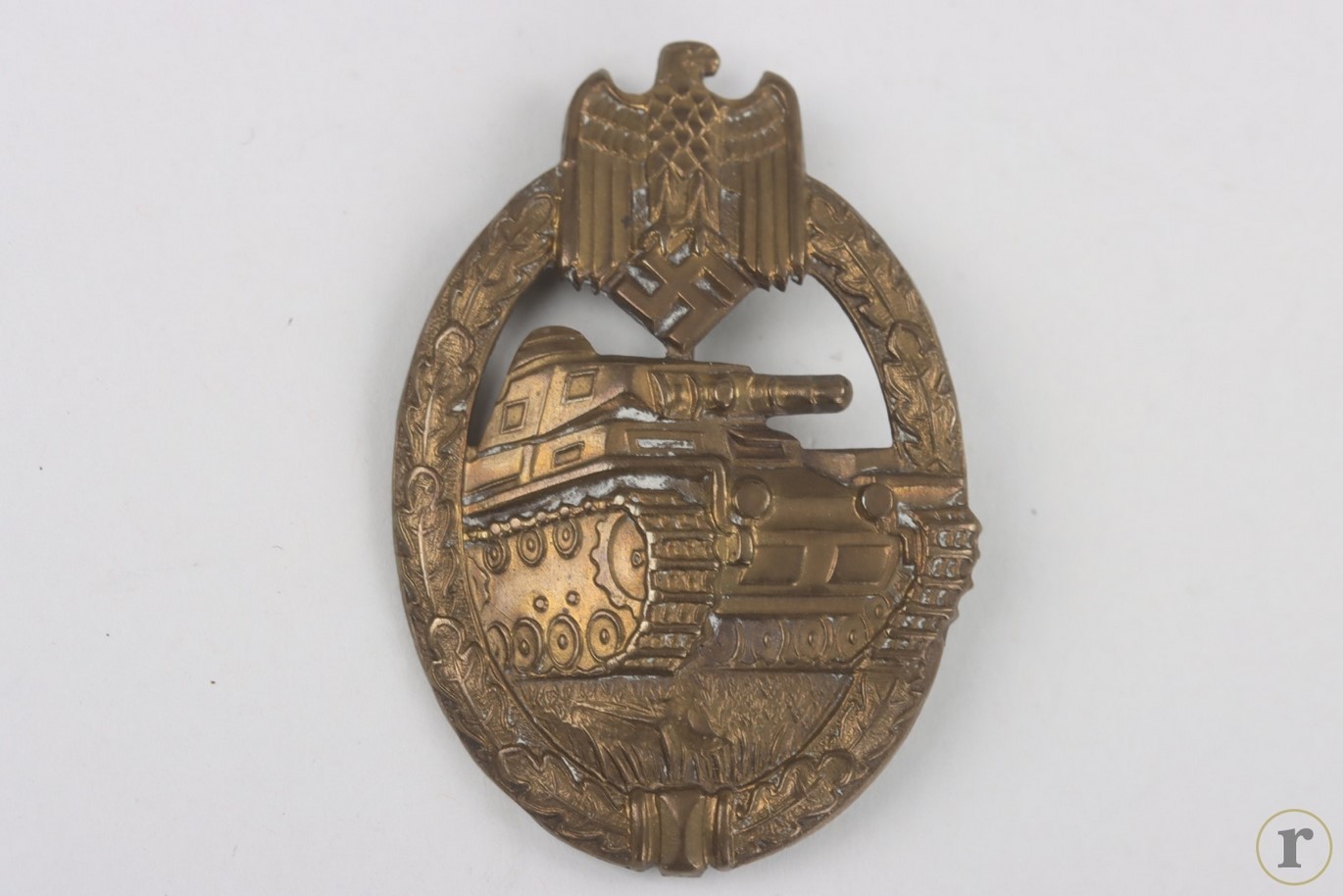 #75-1575 – Tank Assault Badge in Bronze ‘Wurster’