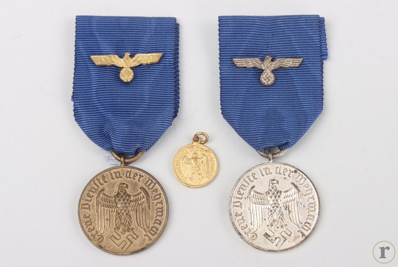 #75-1644 – Heer Long Service Award for 4 and 12 years + miniature