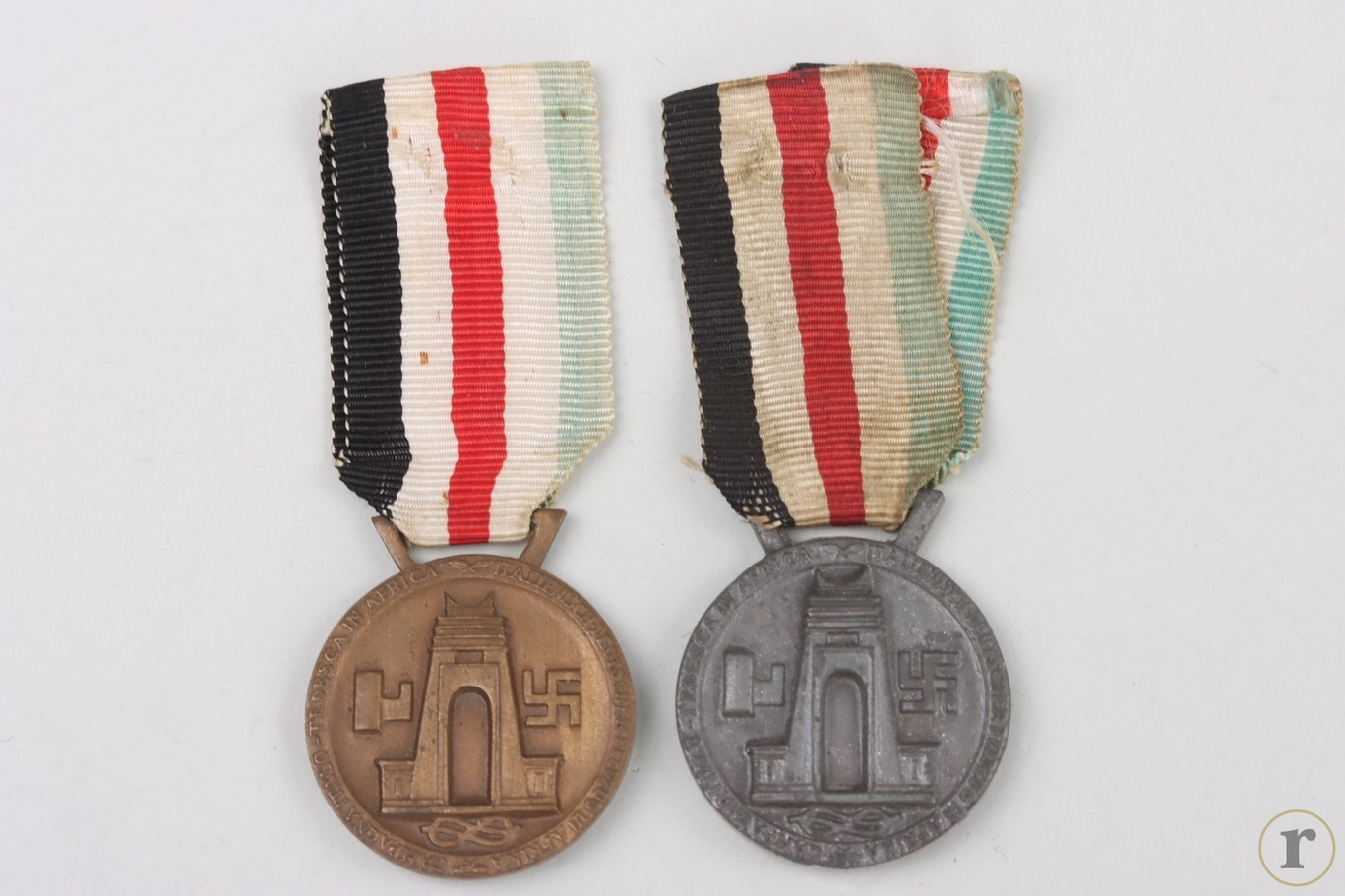 #75-1663 – 2x Italian-German Medal for the African campaign