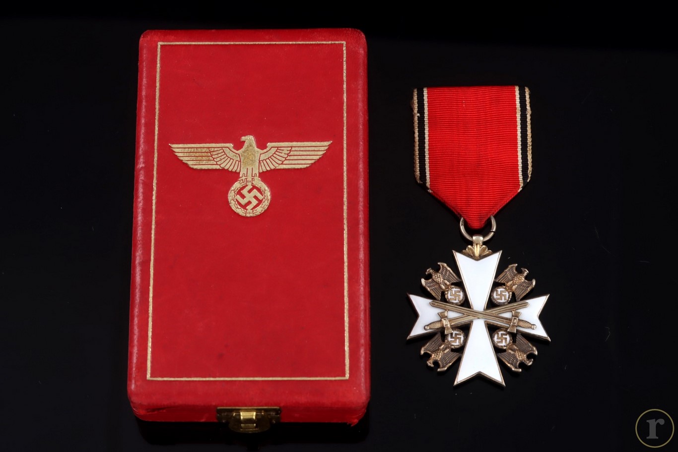 #75-1679 – Eagle Order Merit Cross 3rd Class with swords and case by Godet ’21’ and ‘900’