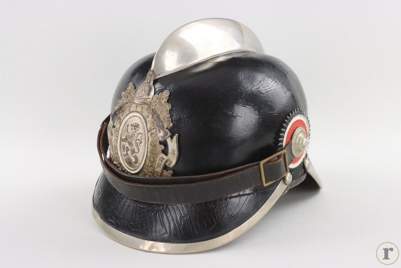 #75-0127 – Hessia – Fire brigade helmet from leather