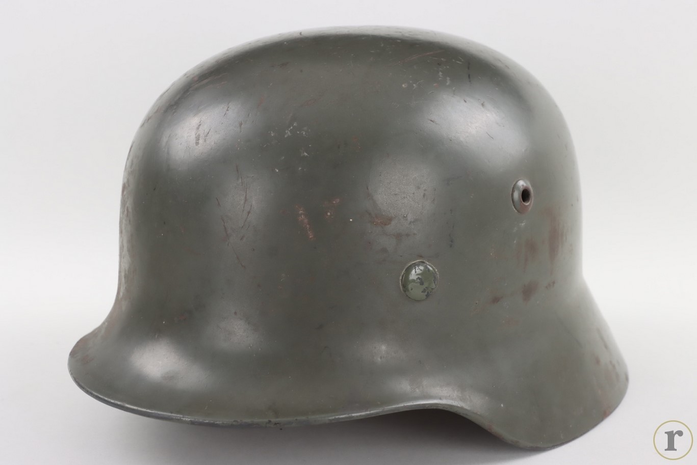 #75-0255 – Heer M35 helmet – Apple Green Paint Q66