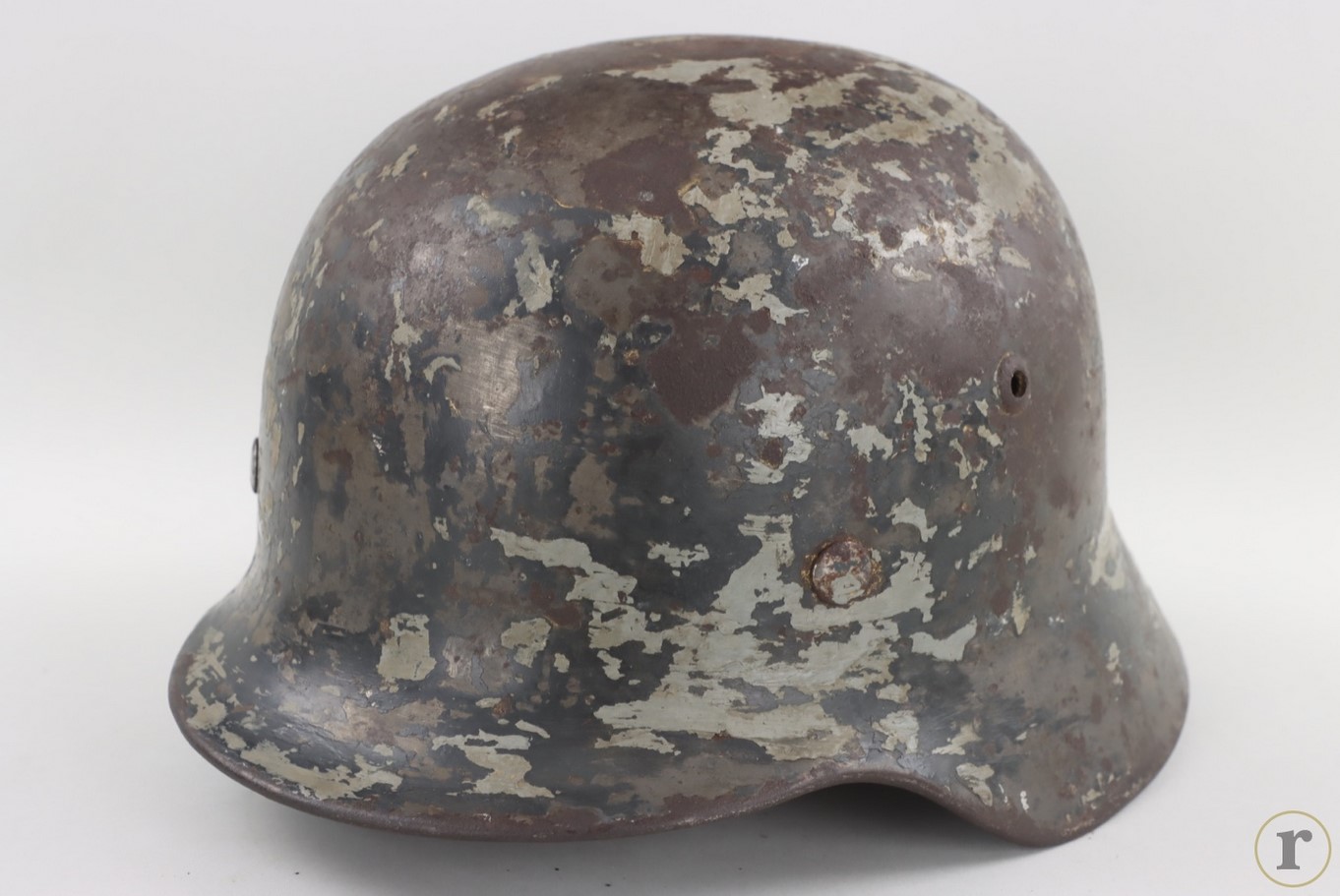 #75-0259 – Heer M35 helmet with winter cammo – ET64