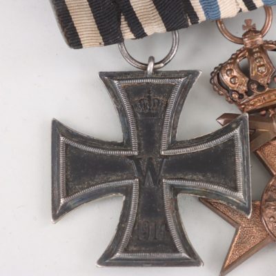 #75-1795 – 1914 Medals & Decorations Medal bars, including 6 Iron crosses and several other medals