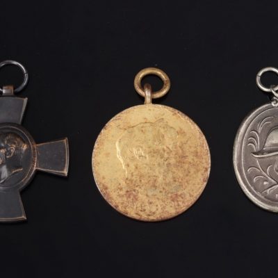 #75-1793 – Medal bar of a Bavarian Fireman and WWI Veteran