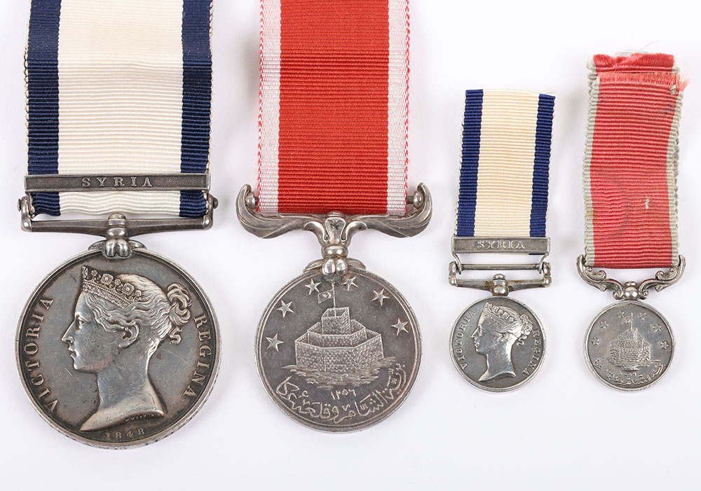 #10 – Naval General Service Medal Pair to an Officer for the Attack on Acre, Syria in 1840