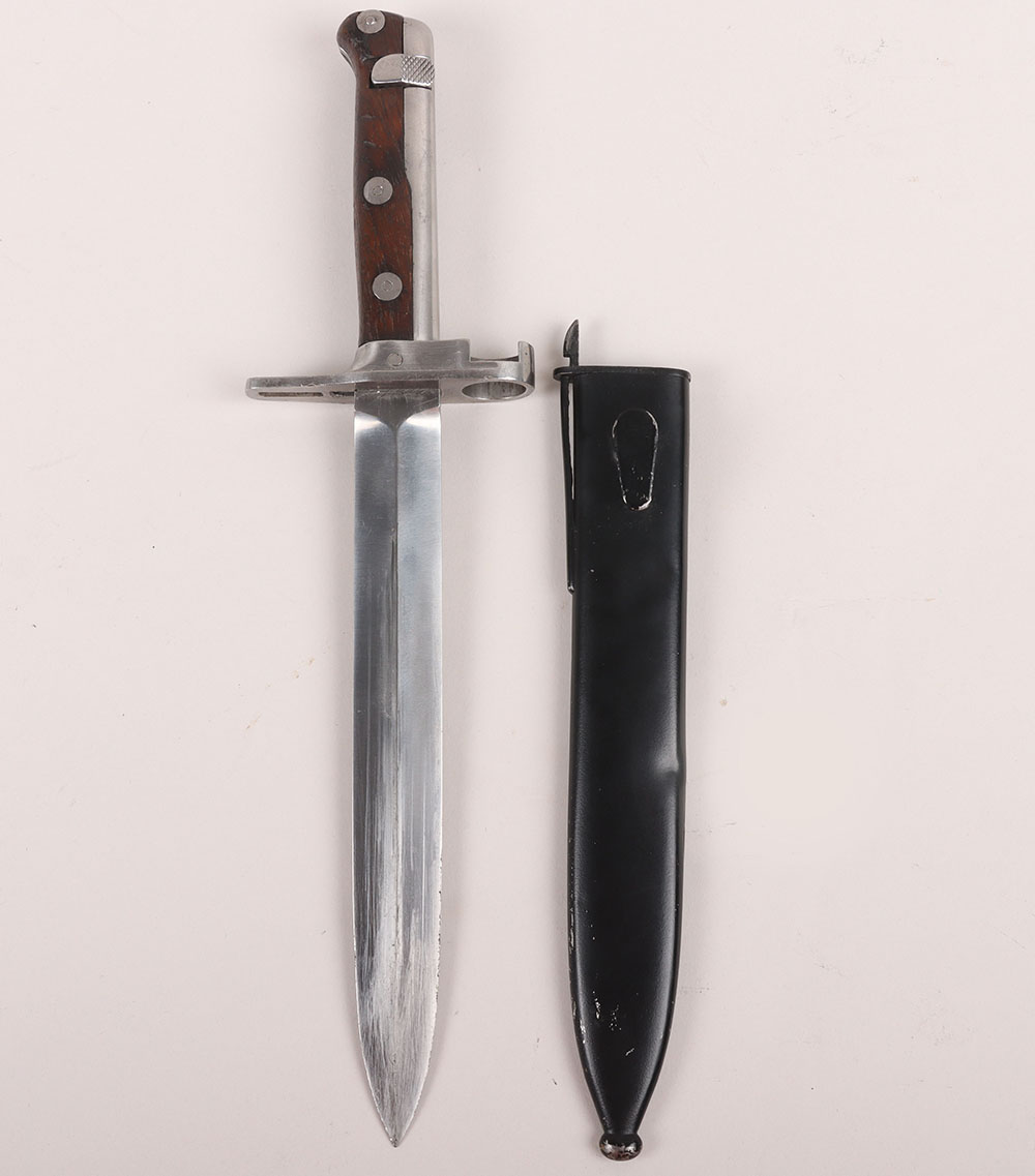 #1003 – Rare Norwegian M-1884 Jarmann Bayonet issued to the Norwegian Navy