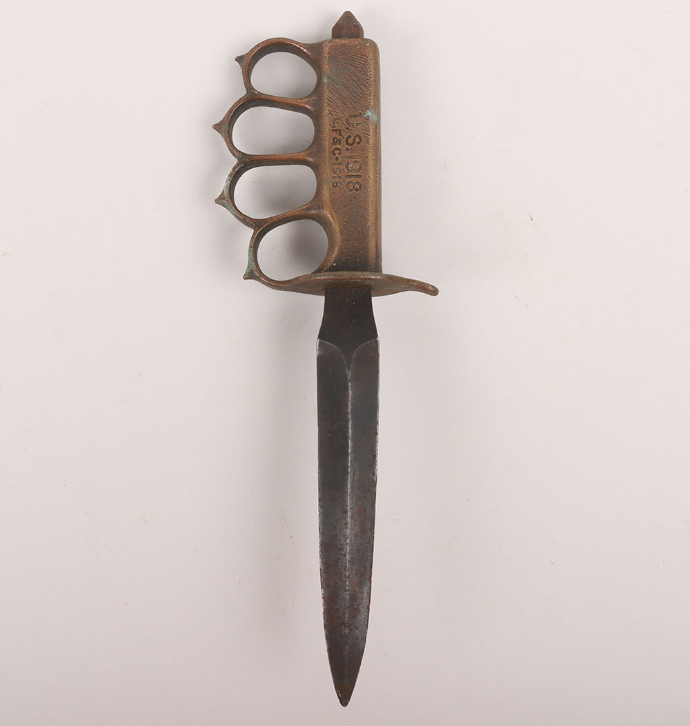 #1030 – WW1 American 1918 Trench Knife by L.F.& C (Landers Fray & Clark)