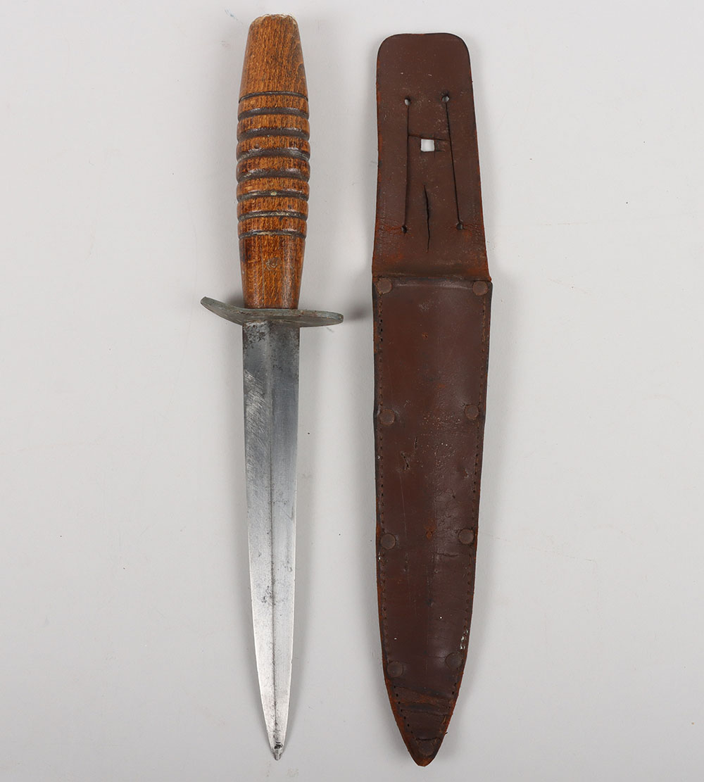 #1043 – British Wooden Grip Commando Knife