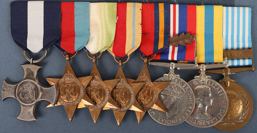 #122 – Second World War Arctic Convoys Distinguished Service Cross Medal Group of Eight to Commander P.G Satow Who Survived the Loss of H.M.S. Wild Swan in June 1942 and was Also Twice Mentioned in Despatches Including for the V.C. Action in the Battle of the Barents Sea Where the Destroyers H.M.S. Orwell and H.M.S. Onslow Repelled the Mighty German Cruiser Admiral Hipper,