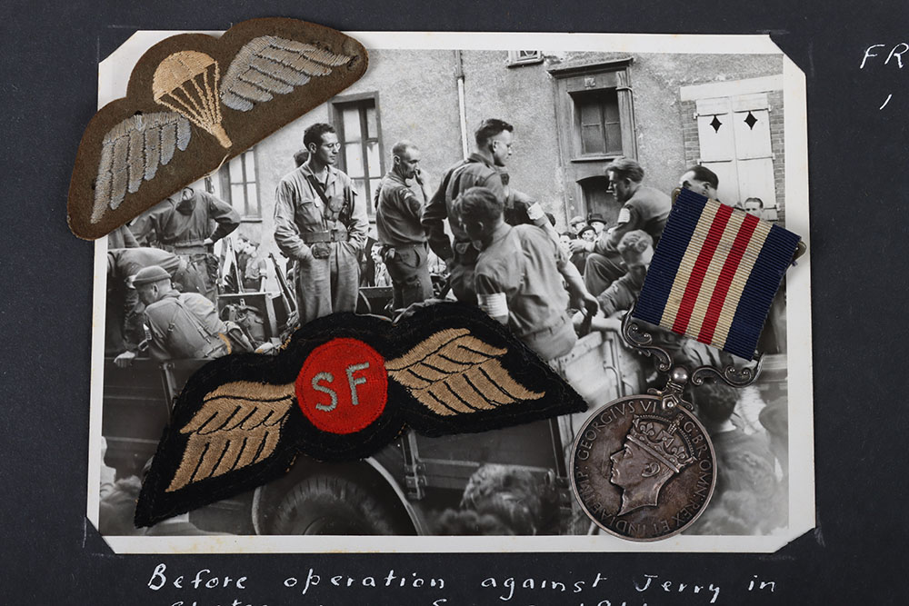 #124 – Rare and Historically Important WW2 Special Forces (Special Allied Airborne Reconnaissance Force) Operation Violet Military Medal Grouping Awarded to Sergeant Phillip Potter US Army O.S.S