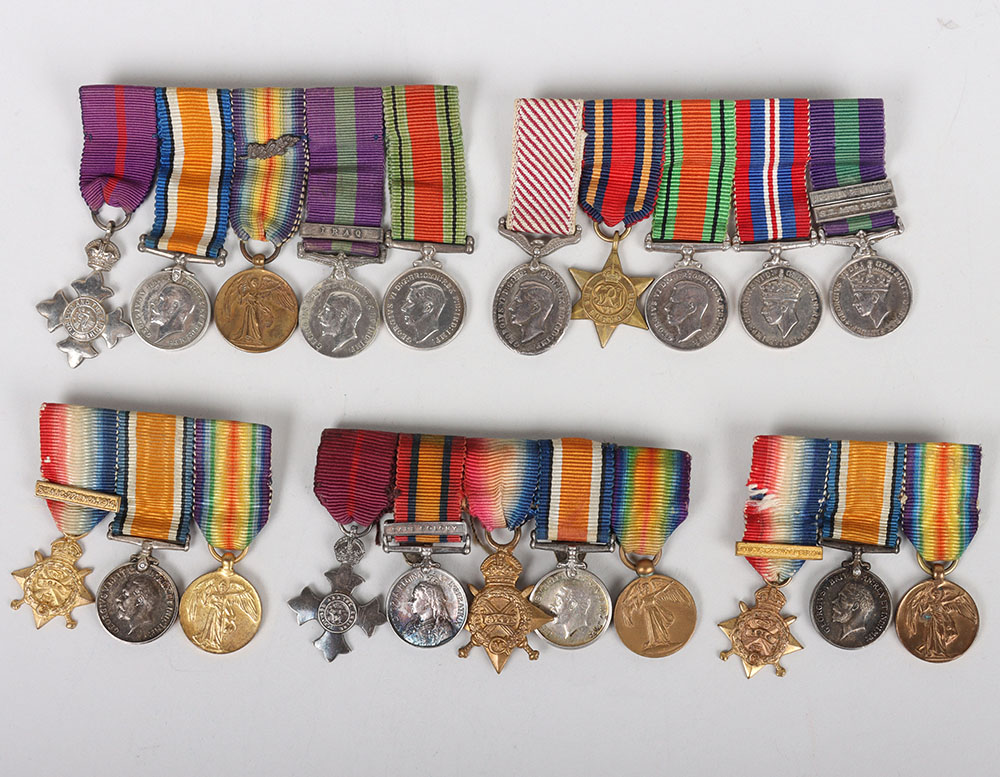 #142 – A Collection of Miniature Medal Groups,