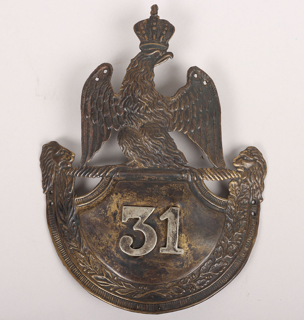 #157 – French Shako Plate of the 31st Infantry Regiment