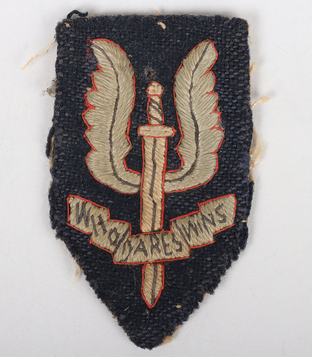 #174 – Rare Attributed WW2 Special Air Service (S.A.S) Beret Badge of Major R H Branson