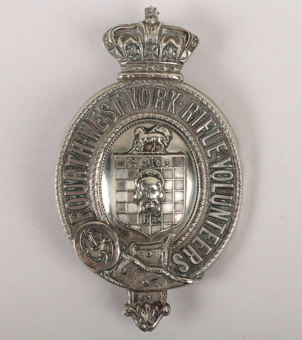 #179 – Scarce Victorian 4th (Halifax) West York Rifle Volunteers Officers Cross Belt Plate