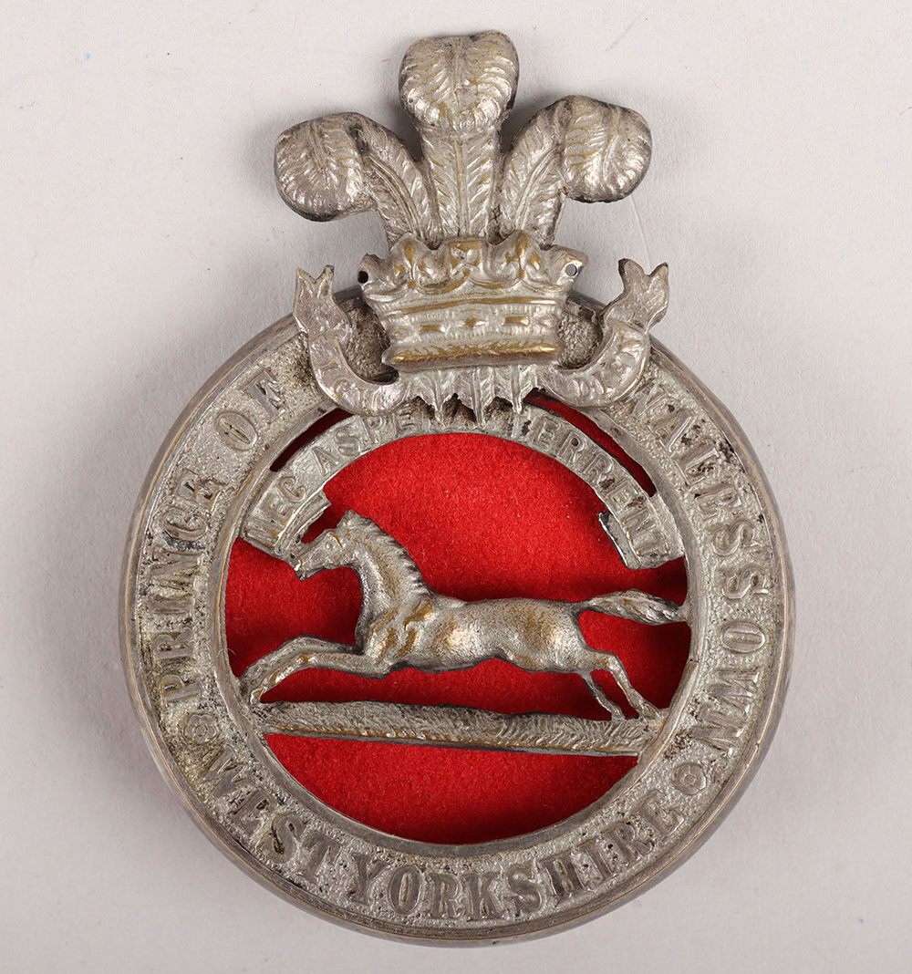 #182 – Prince of Wales Own West Yorkshire Regiment Officers Glengarry Badge