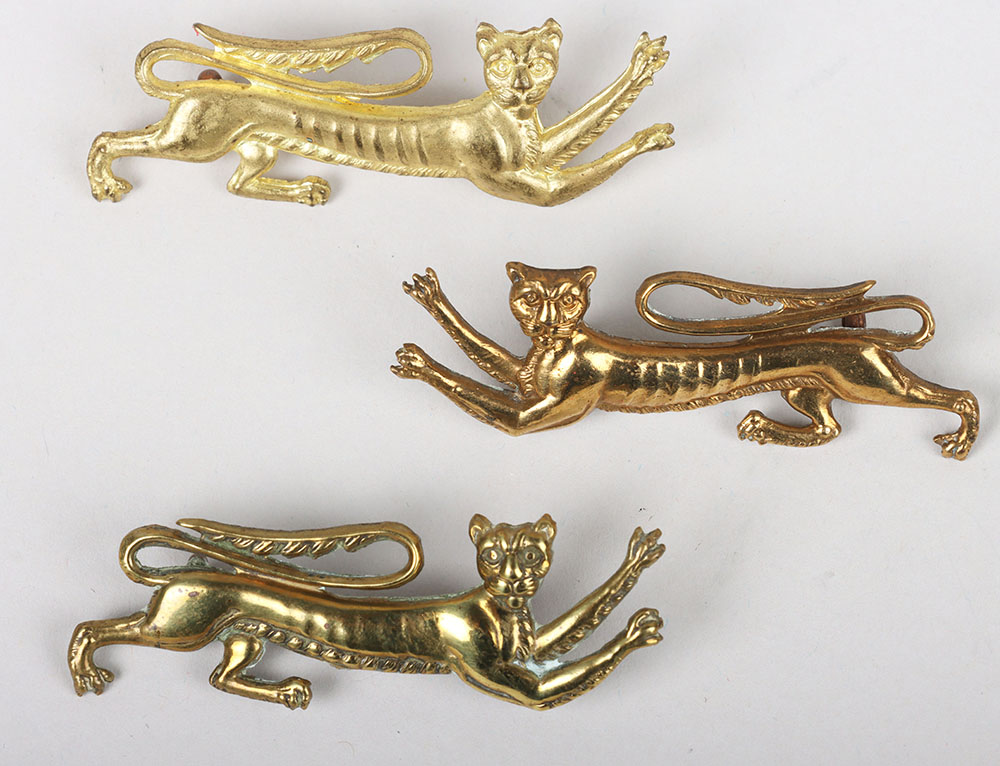 #223 – 3x Royal Guernsey Militia (Light Infantry) Collar Badges