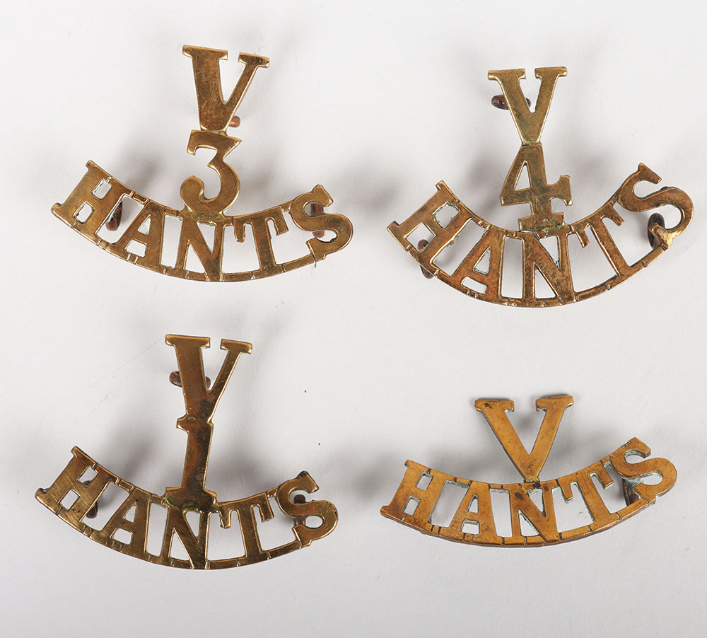 #238 – Volunteer Hampshire Regiment Shoulder Titles