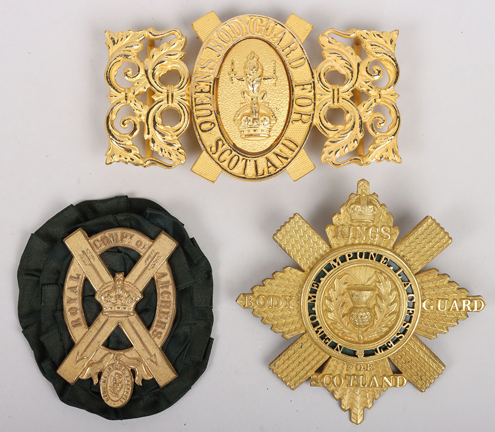 #267 – Royal Company of Archers, Kings & Queens Body Guard of Scotland Badge Grouping