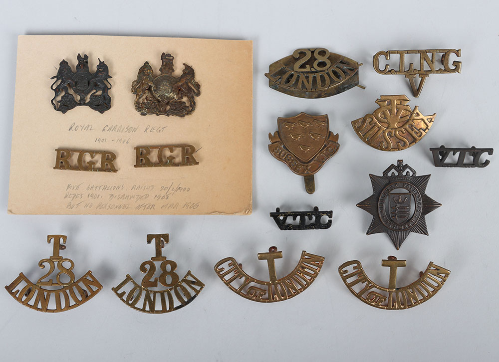 #268 – Middlesex & Sussex Volunteer Training Corps (V.T.C) Cap Badges