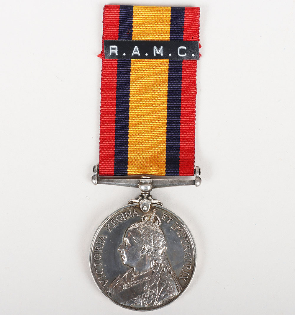 #27 – Queens South Africa Medal to the Royal Army Medical Corps