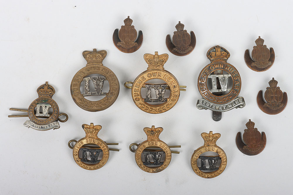 #283 – Grouping of Regimental Badges of 4th Queens Own Hussars