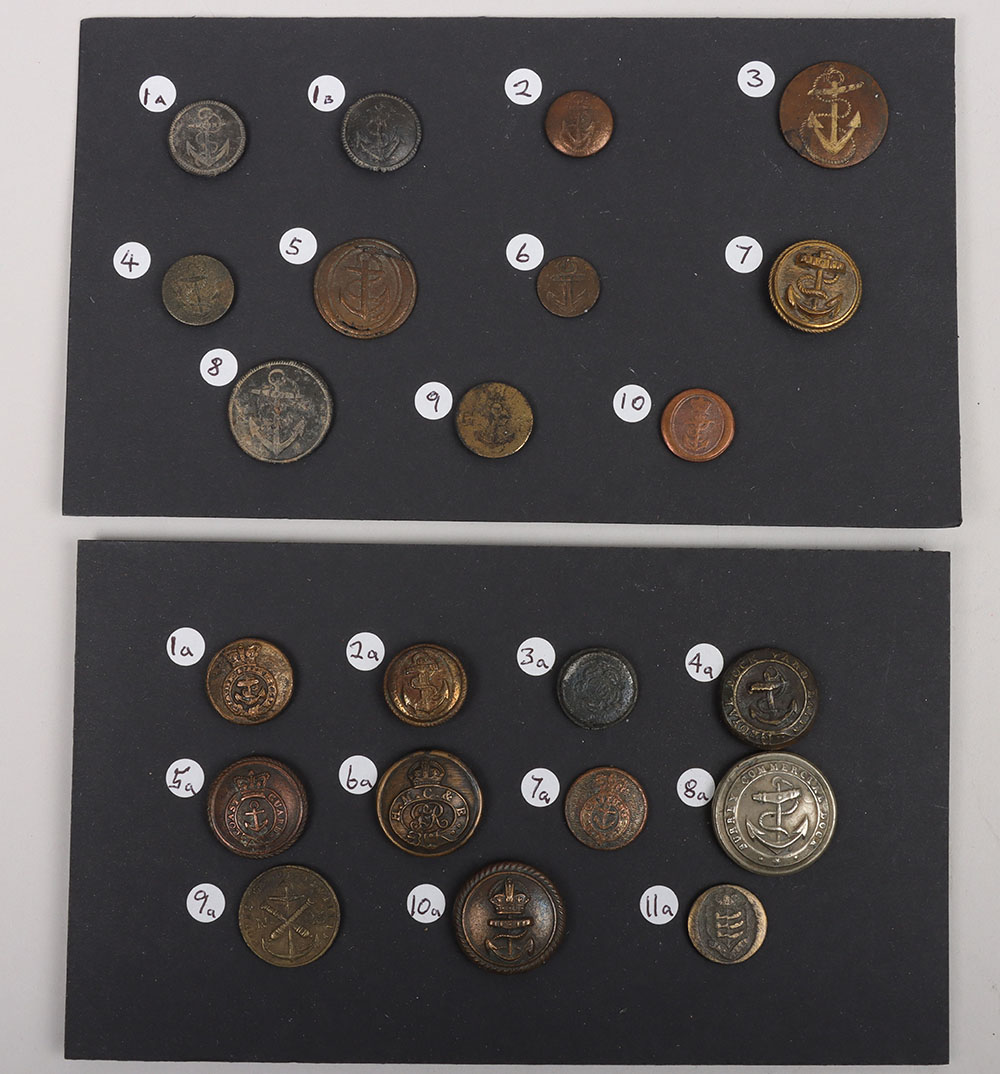 #320 – Scarce Assembly of Early British Royal Naval Buttons